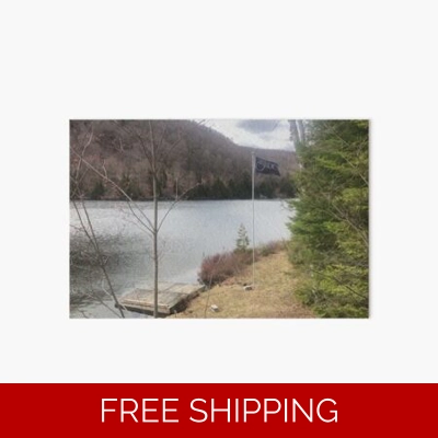 Le Studio Art Board Print Lake Perry October 2020 Flag